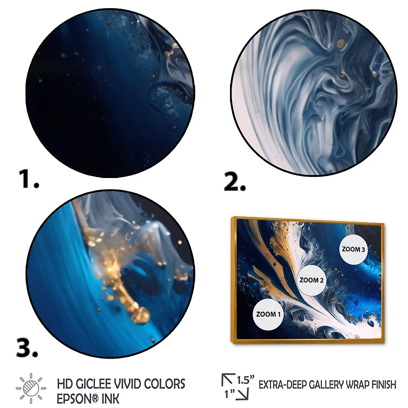 Ice Paint Splash VI Wall Art