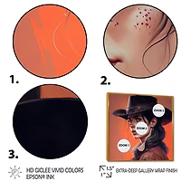Western Cow Girl Wall Art