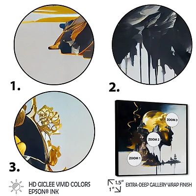 Double Explosure Of Man Dream Wall Art