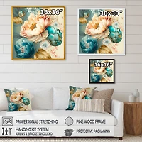 Multi-Color Blooming Flowers V Wall Art
