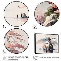 Japanese Landscape Watercolor I Wall Art