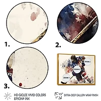 Usa Hockey Player Action Wall Art