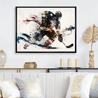 Usa Hockey Player Action VI Wall Art