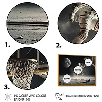 Easy Point On The Moon I Wall Art
