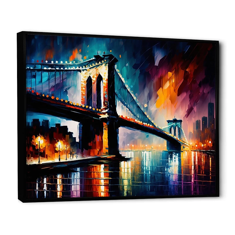 Colorful Brooklyn Bridge Wall Art