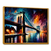 Colorful Brooklyn Bridge Wall Art