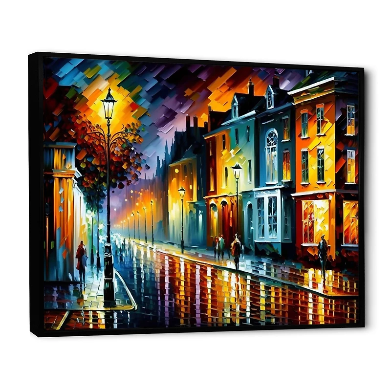 Colorful City Vibrant Radiant Wall Art