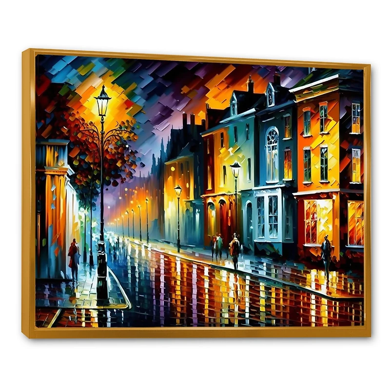 Colorful City Vibrant Radiant Wall Art