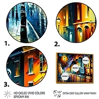 Colorful City Vibrant Radiant Wall Art