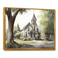 Monochome Yellow And Grey Farm Wall Art