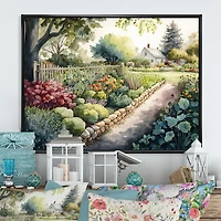 Fresh Garden At The Cottage Wall Art
