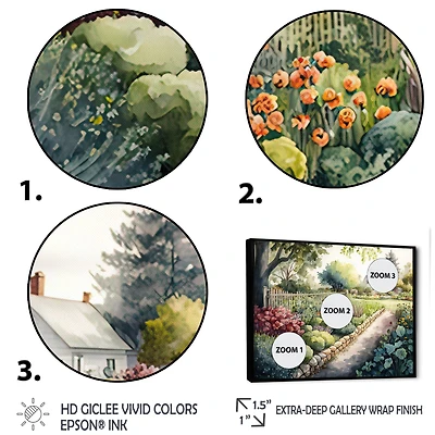 Fresh Garden At The Cottage Wall Art