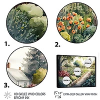 Fresh Garden At The Cottage Wall Art