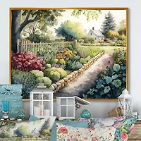 Fresh Garden At The Cottage Wall Art
