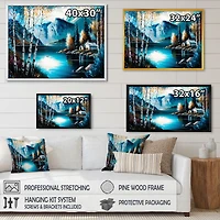 Cabin By A Lake Fall Wall Art