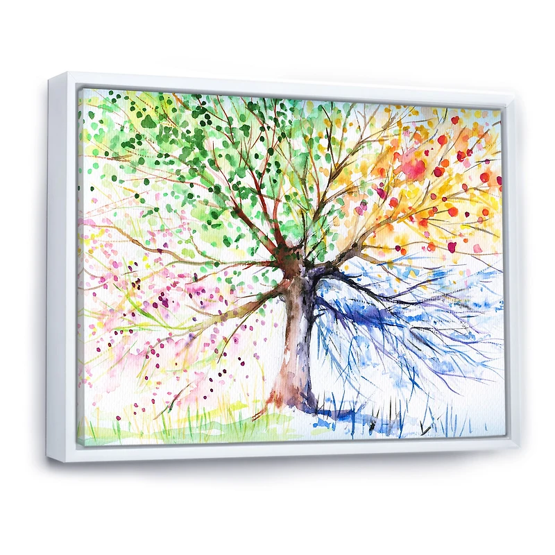 Toile imprimée « Four Seasons Tree »
