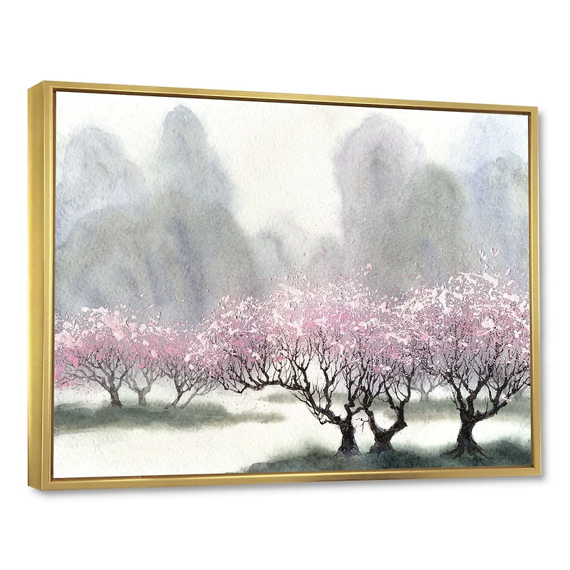 Flowering Trees at Spring  Canvas Print