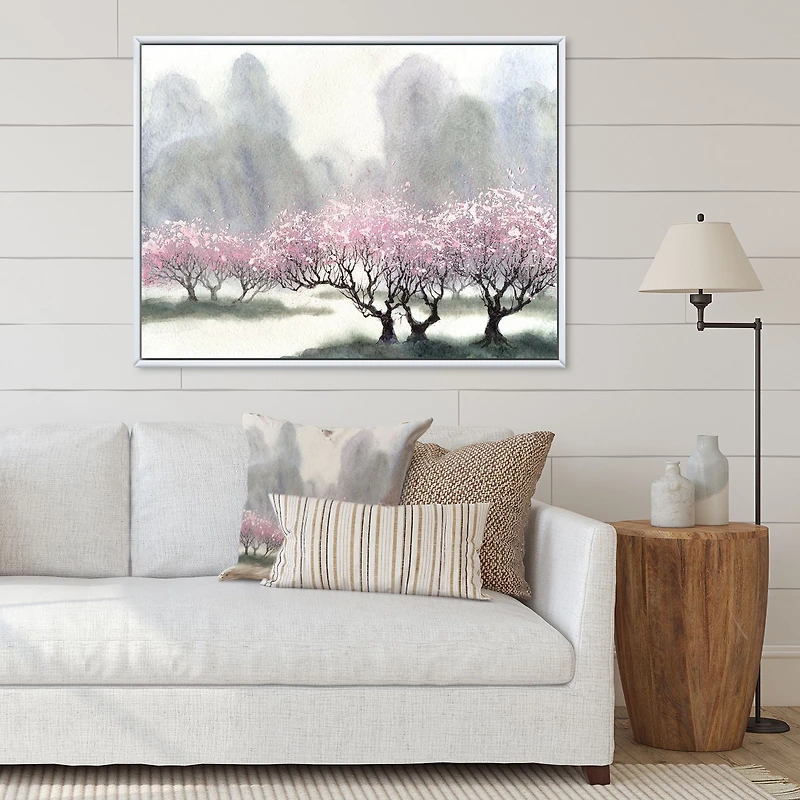 Flowering Trees at Spring  Canvas Print