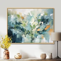 Blue Botanical Garden – Elegant Nature-Inspired Abstract