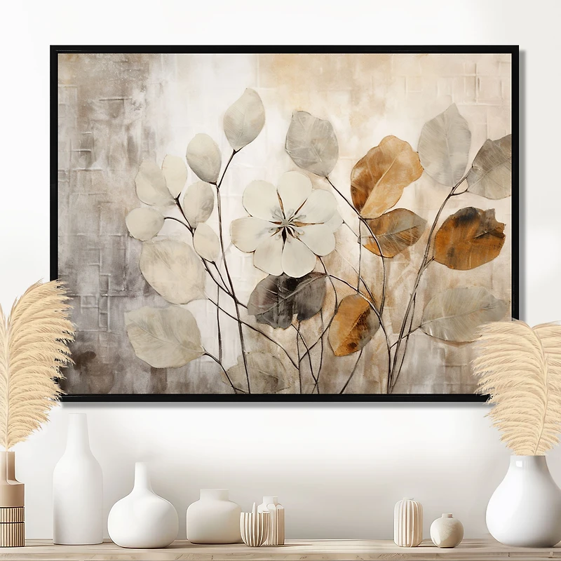 Design floral neutre « Beige Botanical Impressions »
