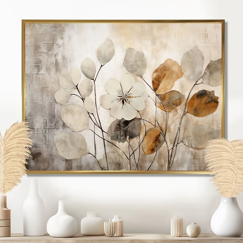 Beige Botanical Impressions – Soft Neutral Floral Design