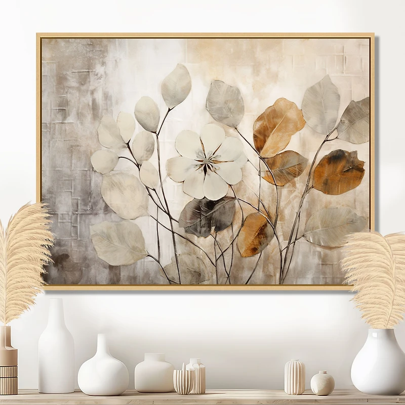Beige Botanical Impressions – Soft Neutral Floral Design