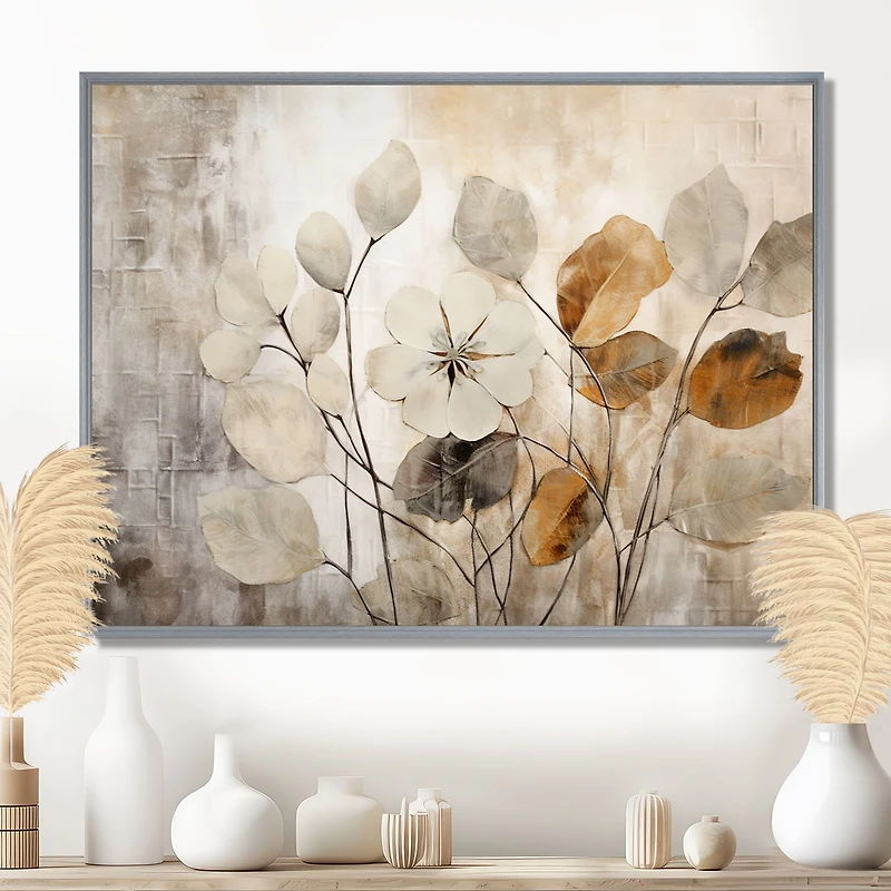 Beige Botanical Impressions – Soft Neutral Floral Design