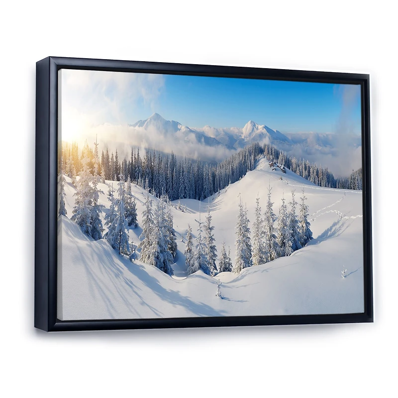 Winter Mountains Panorama  Wall Art