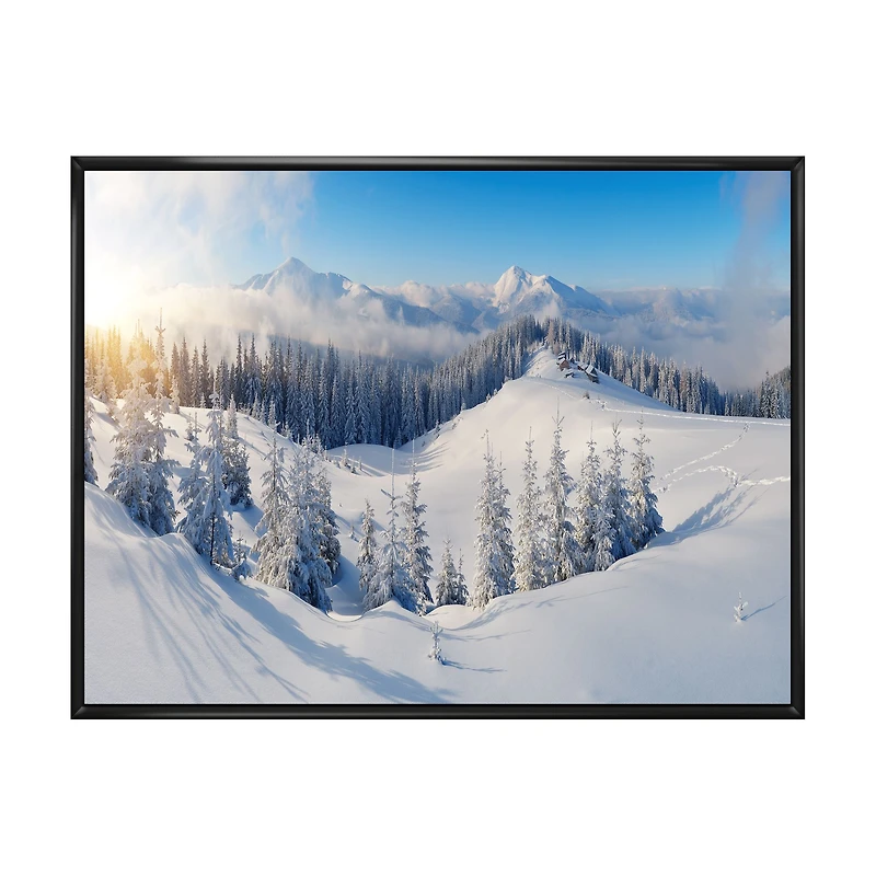 Winter Mountains Panorama  Wall Art