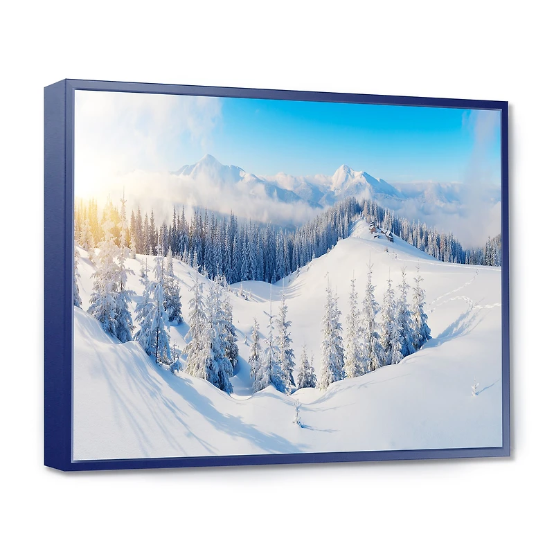 Winter Mountains Panorama  Wall Art