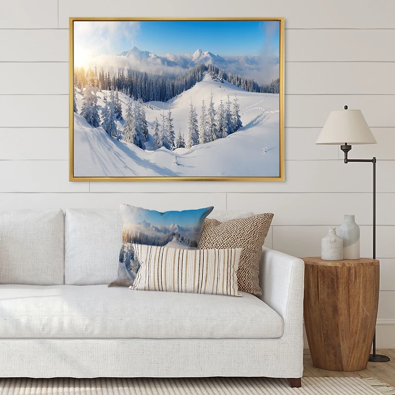 Winter Mountains Panorama  Wall Art