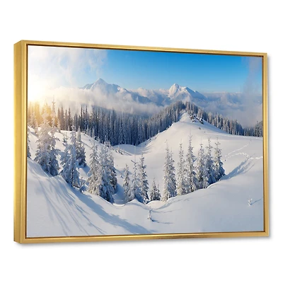 Winter Mountains Panorama  Wall Art
