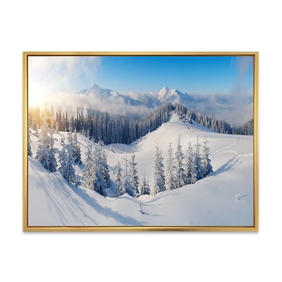 Winter Mountains Panorama  Wall Art
