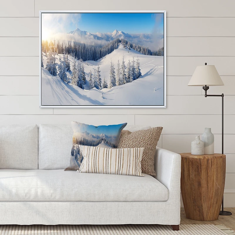 Winter Mountains Panorama  Wall Art