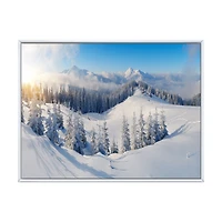 Winter Mountains Panorama  Wall Art
