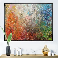 Board Stained Abstract Art  Canvas Print