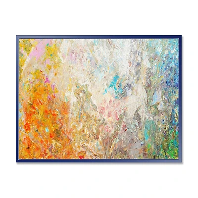 Board Stained Abstract Art Canvas Print