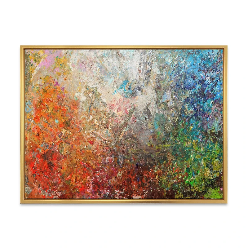 Board Stained Abstract Art  Canvas Print