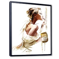 Fashion Woman  Canvas Wall Art Print