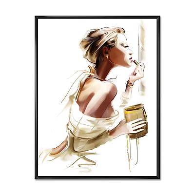 Fashion Woman Canvas Wall Art Print