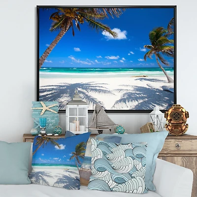 Coconut Palms at Beach Wall Art
