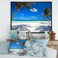 Coconut Palms at Beach Wall Art