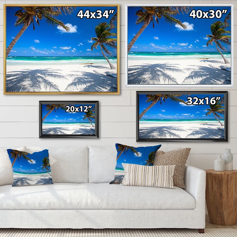 Coconut Palms at Beach Wall Art