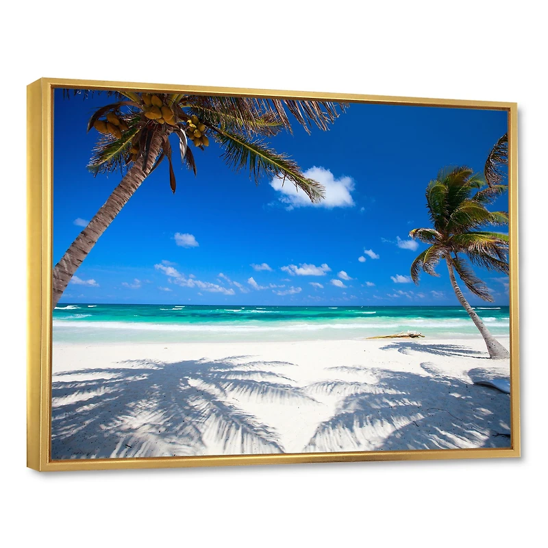 Coconut Palms at Beach Wall Art