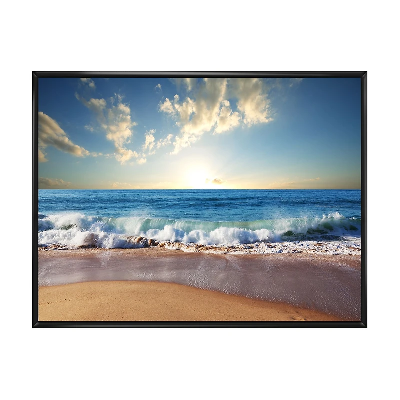 Sea Sunset  Canvas Art Print