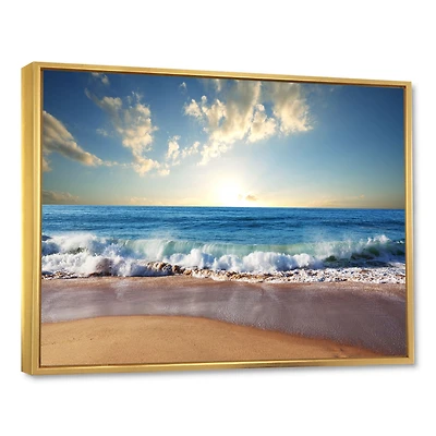 Sea Sunset  Canvas Art Print