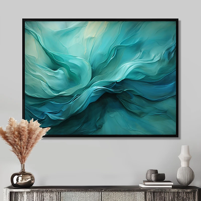Turquoise Tranquility – Serene Abstract Ocean Hues