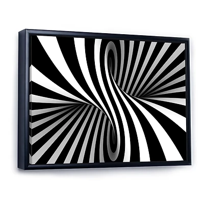 Toile imprimée « Black and White Spiral »