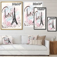 with Paris Eiffel Tower  FrenchWall Art