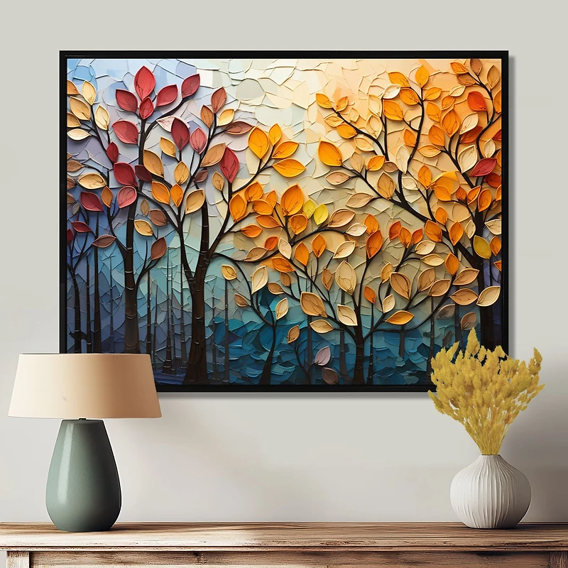 Autumn Leaves Symphony – Textured Seasonal Patchwork